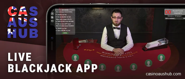 Online casino apps for playing live blackjack