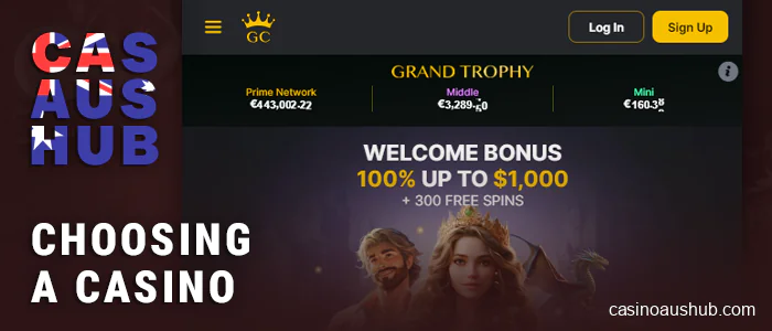 Make the choice of an Australian gambling site