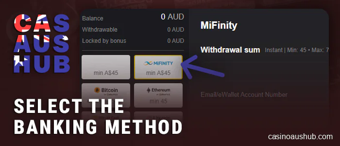 Decide on a withdrawal method at a high paying casino