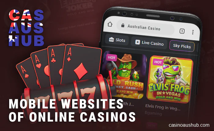 Playing online casino via mobile devices