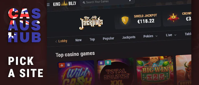 Choose a gambling site from a ranking of the best Australian casinos