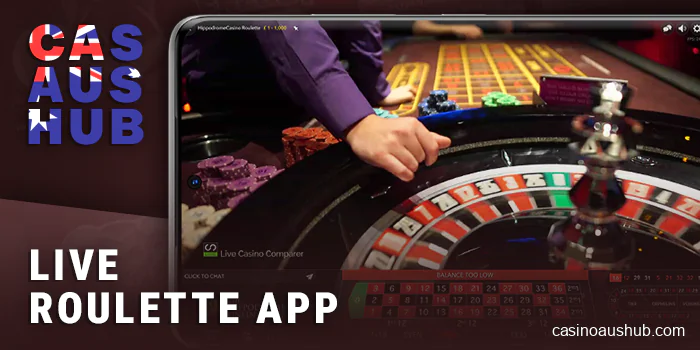 Play live roulette via mobile casino app