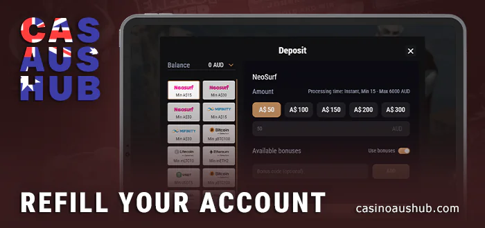 Fund your online casino account via your iPad