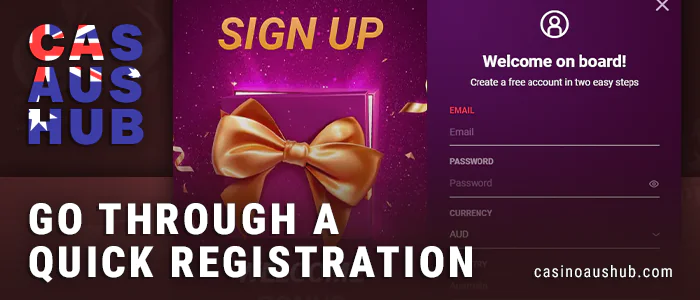 Enter your personal information and register at Ricky Casino