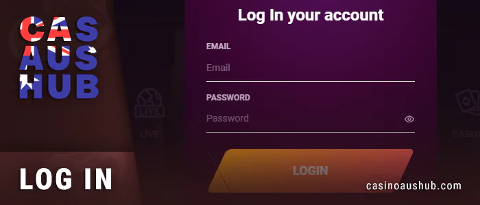 Authorize at Ricky Casino after creating an account